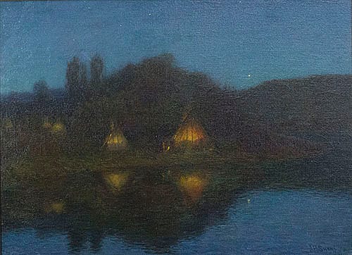 Untitled; Teepees at Night?